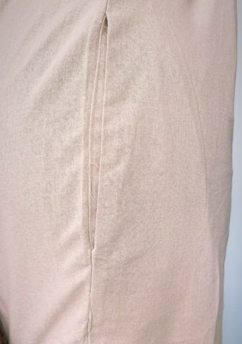 Salopette fluide beige