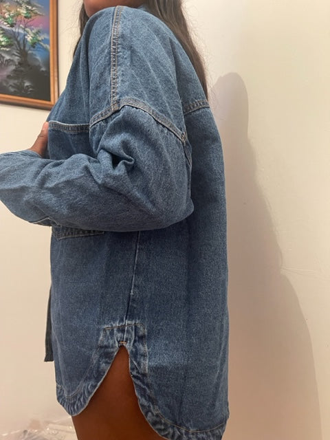 Chemise en jeens oversize