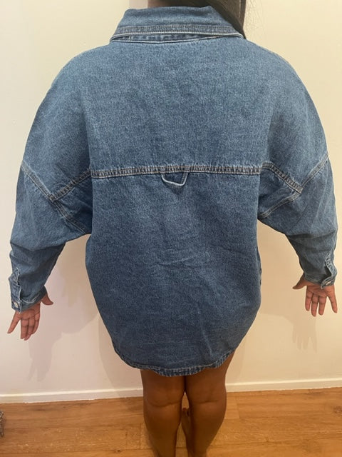 Chemise en jeens oversize