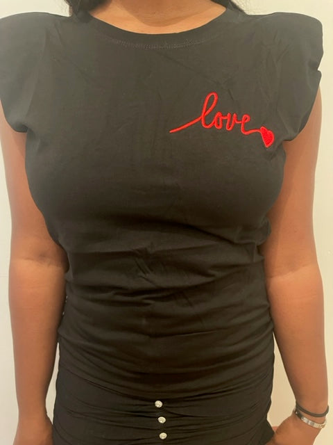 Tee-shirt avec épaulettes
